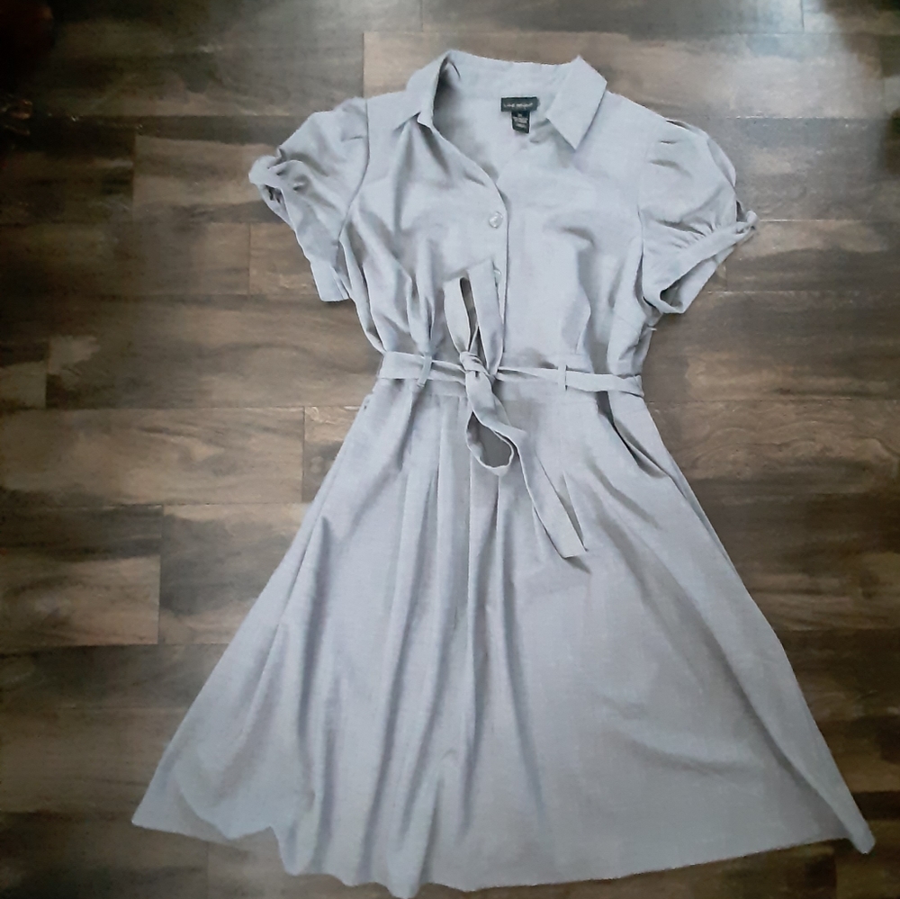 Lane Bryant sz 20 50s rockabilly gray dress